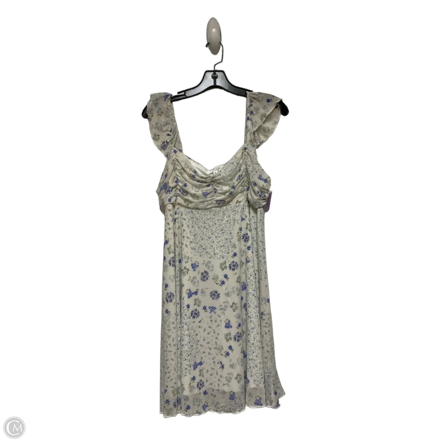 Dress Casual Short By Kirious In Floral Print, Size: Xl