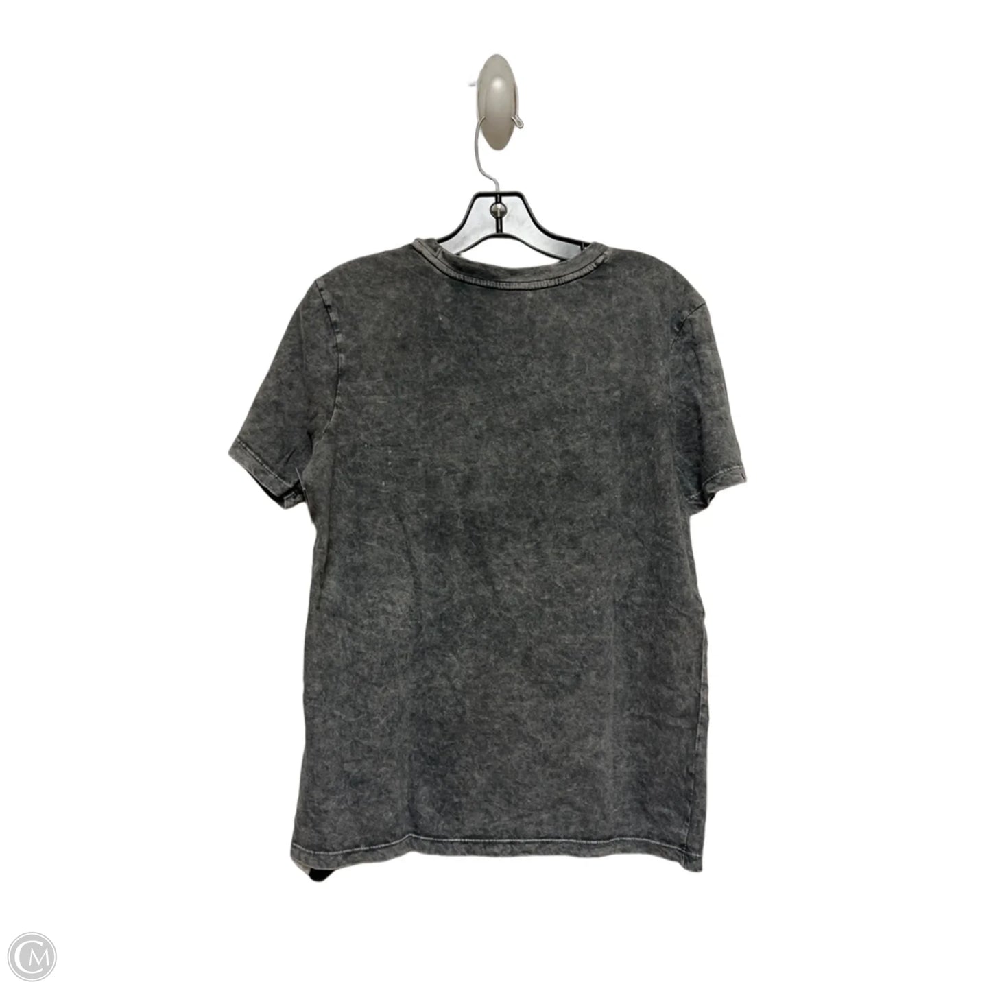 Top Short Sleeve By Disney In Grey, Size: S