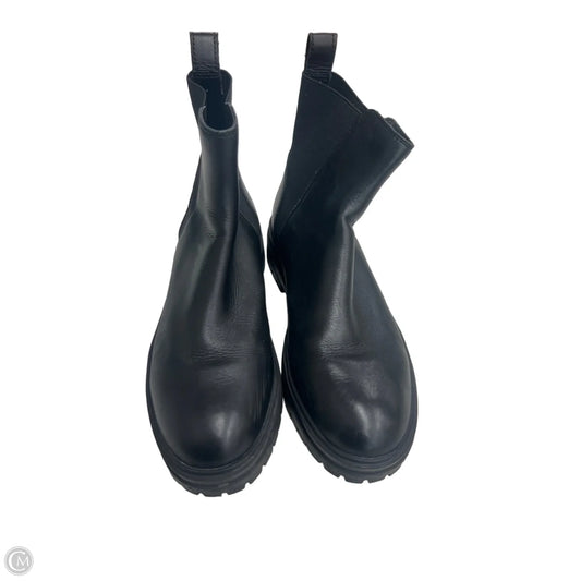 Boots Ankle Flats By Steve Madden In Black, Size: 9