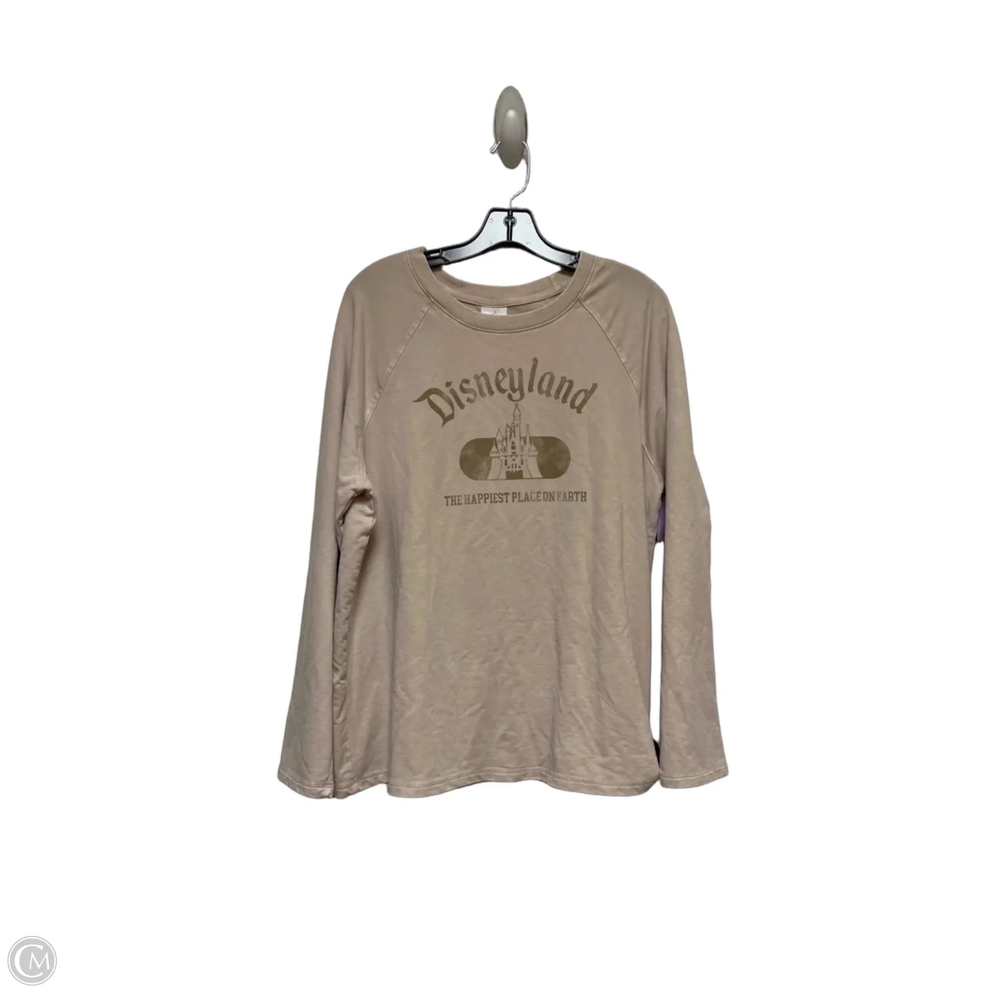 Top Long Sleeve By Disney Store In Cream, Size: L