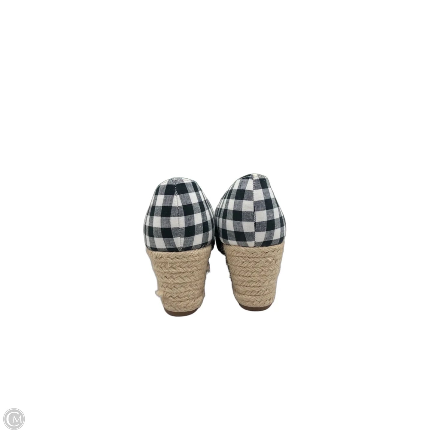 Shoes Heels Wedge By Bandolino In Plaid Pattern, Size: 8.5