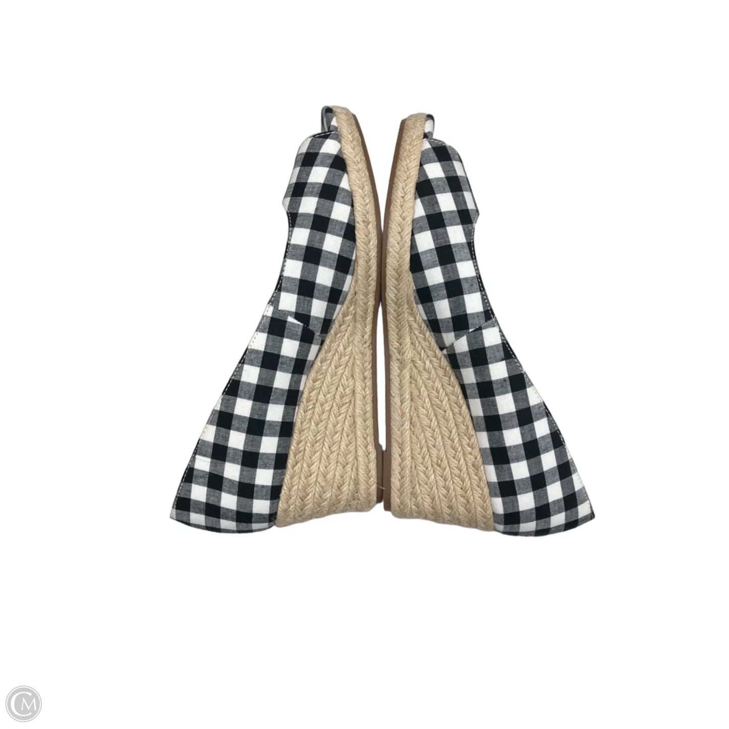 Shoes Heels Wedge By Bandolino In Plaid Pattern, Size: 8.5