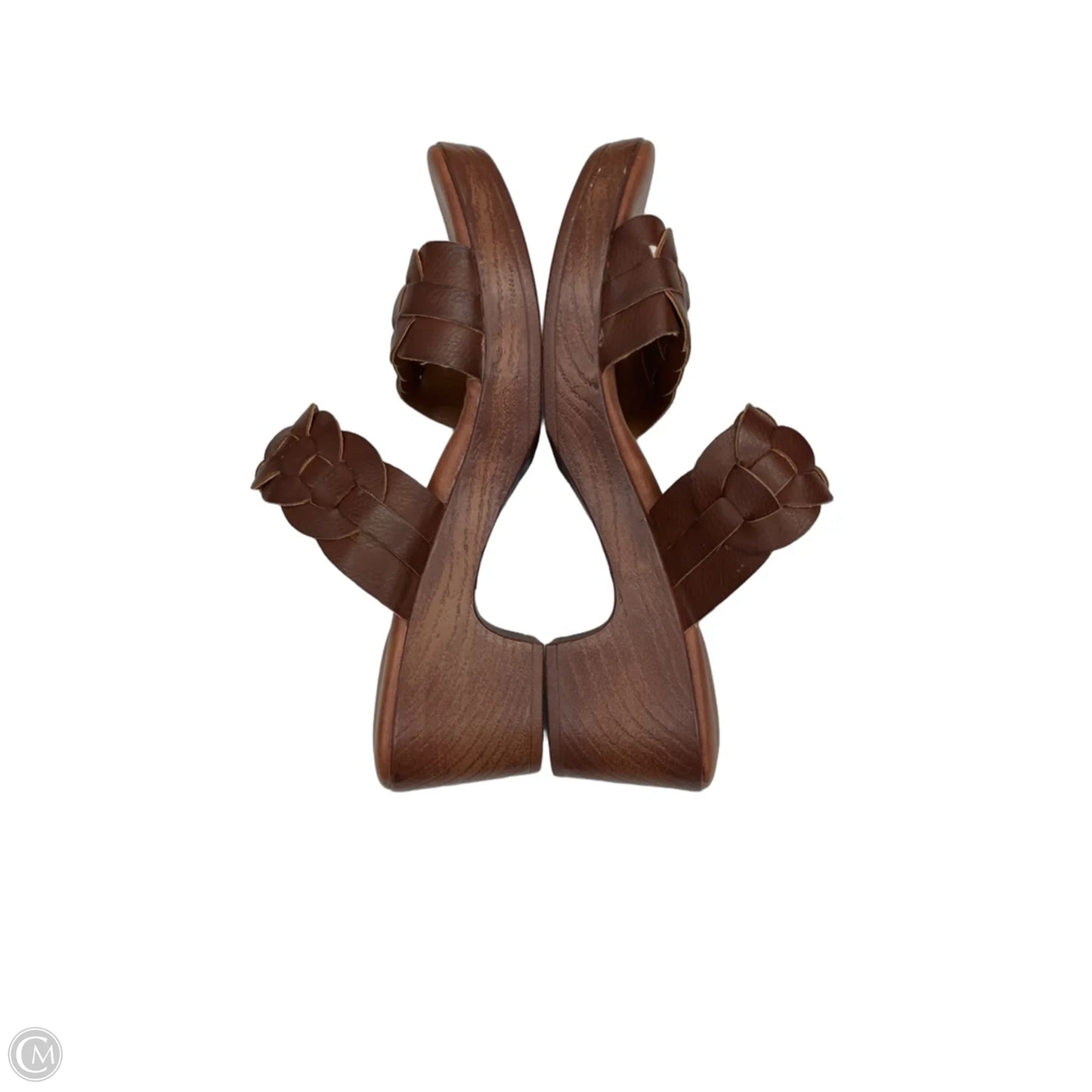 Sandals Heels Block By Boc In Brown, Size: 8