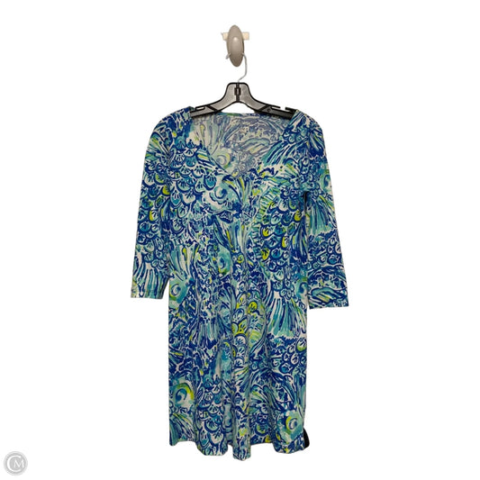 Dress Designer By Lilly Pulitzer In Blue & Green, Size: Xs