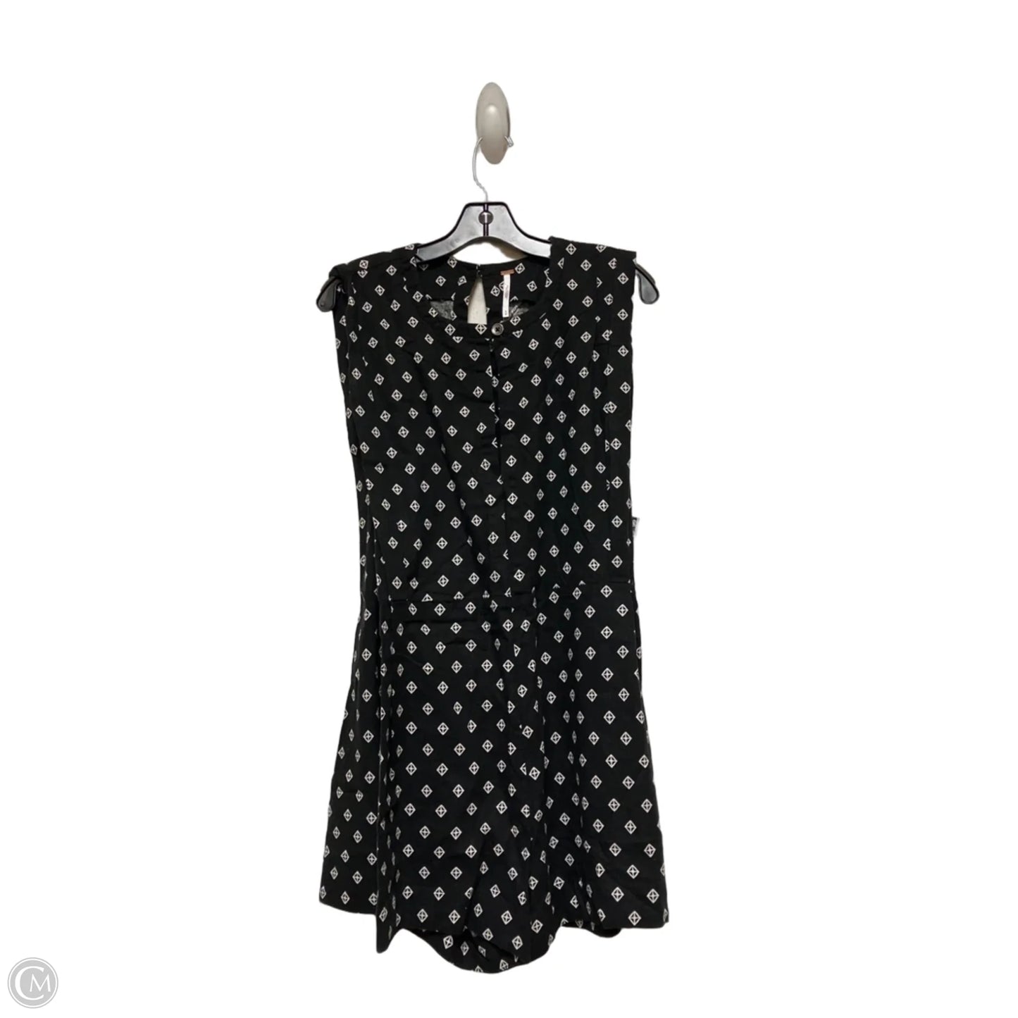 Romper By Free People In Black & Cream, Size: M