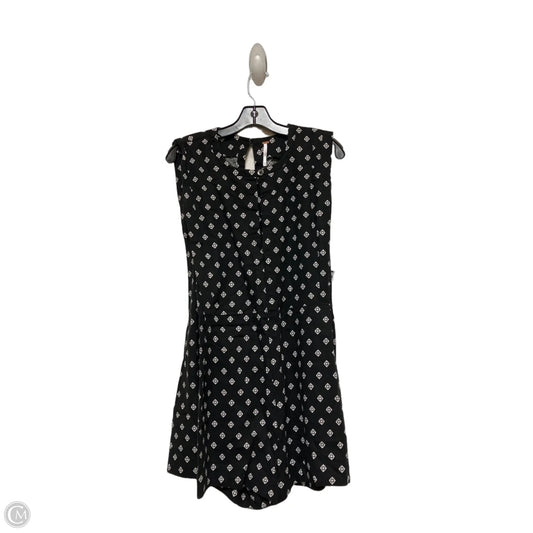 Romper By Free People In Black & Cream, Size: M