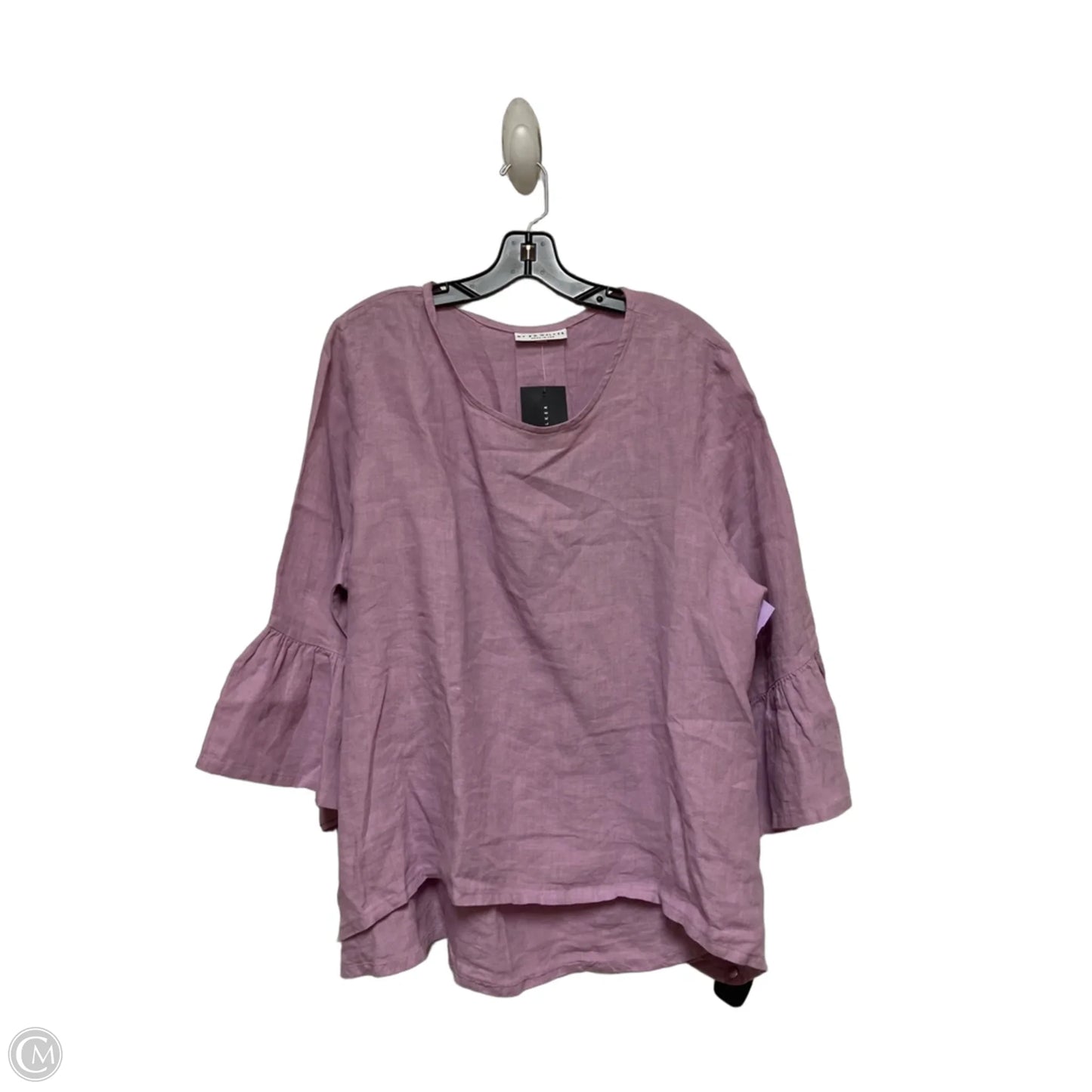 Top Short Sleeve By Bryn Walker In Purple, Size: L