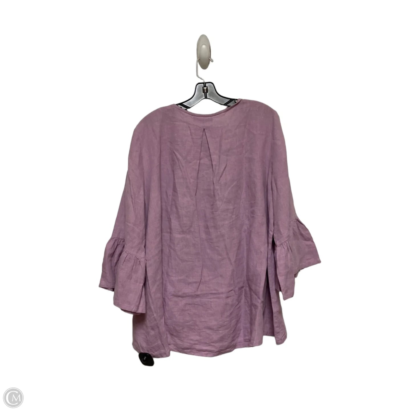 Top Short Sleeve By Bryn Walker In Purple, Size: L