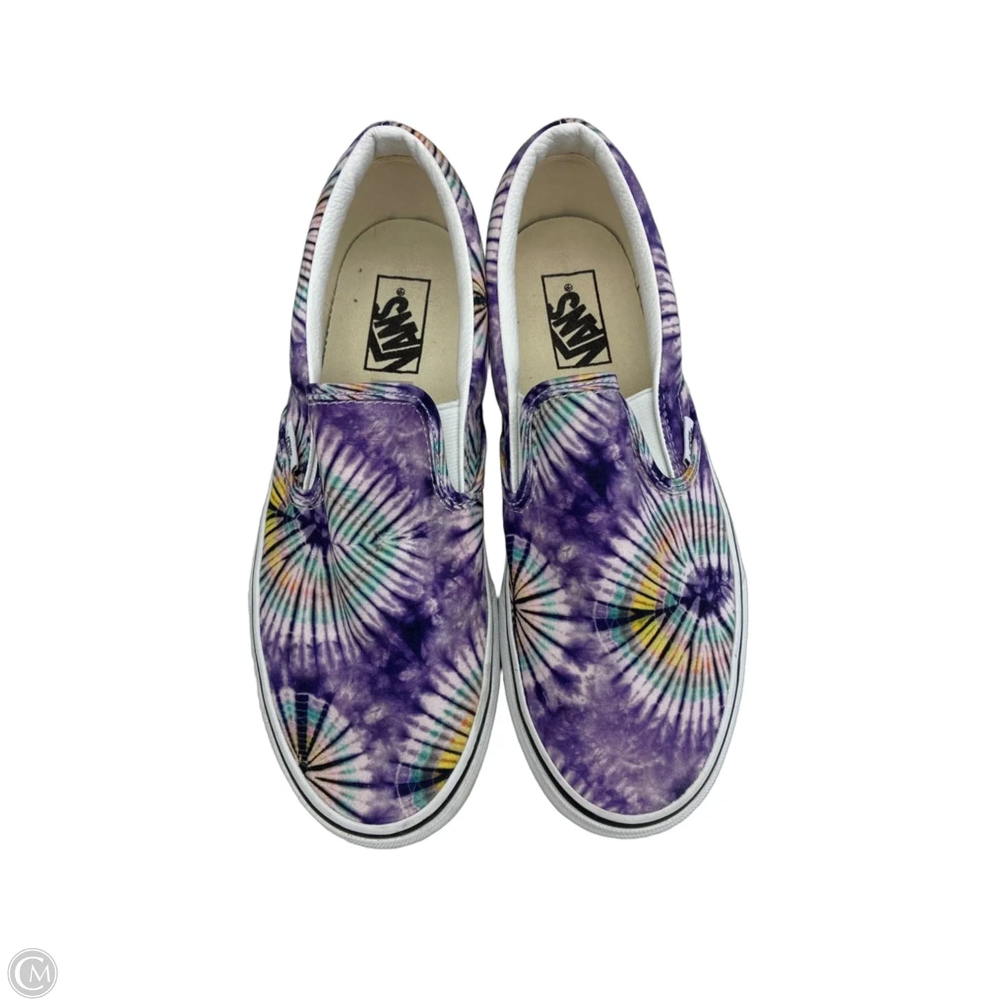 Shoes Flats By Vans In Tie Dye Print, Size: 10