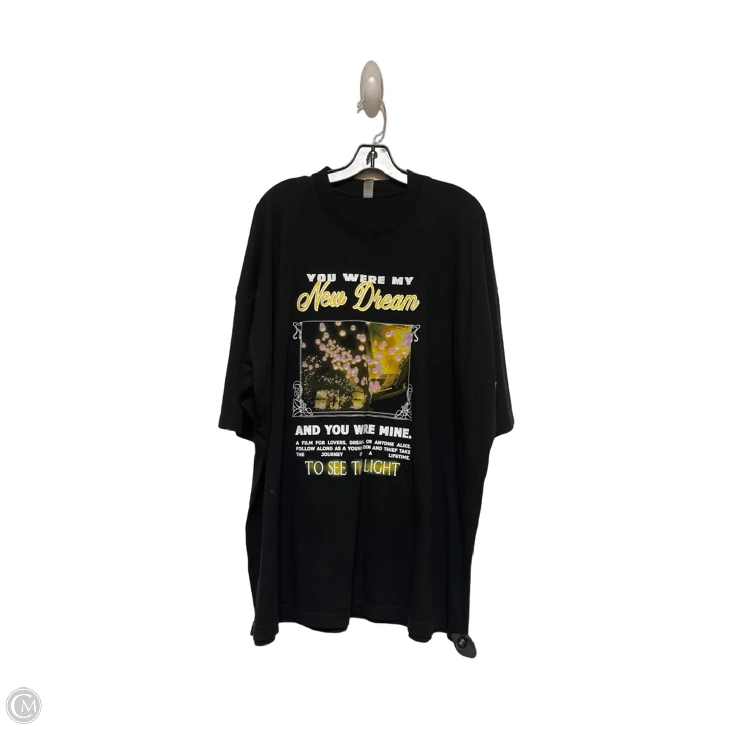 Top Short Sleeve Basic By Clothes Mentor In Black & Yellow, Size: 3x