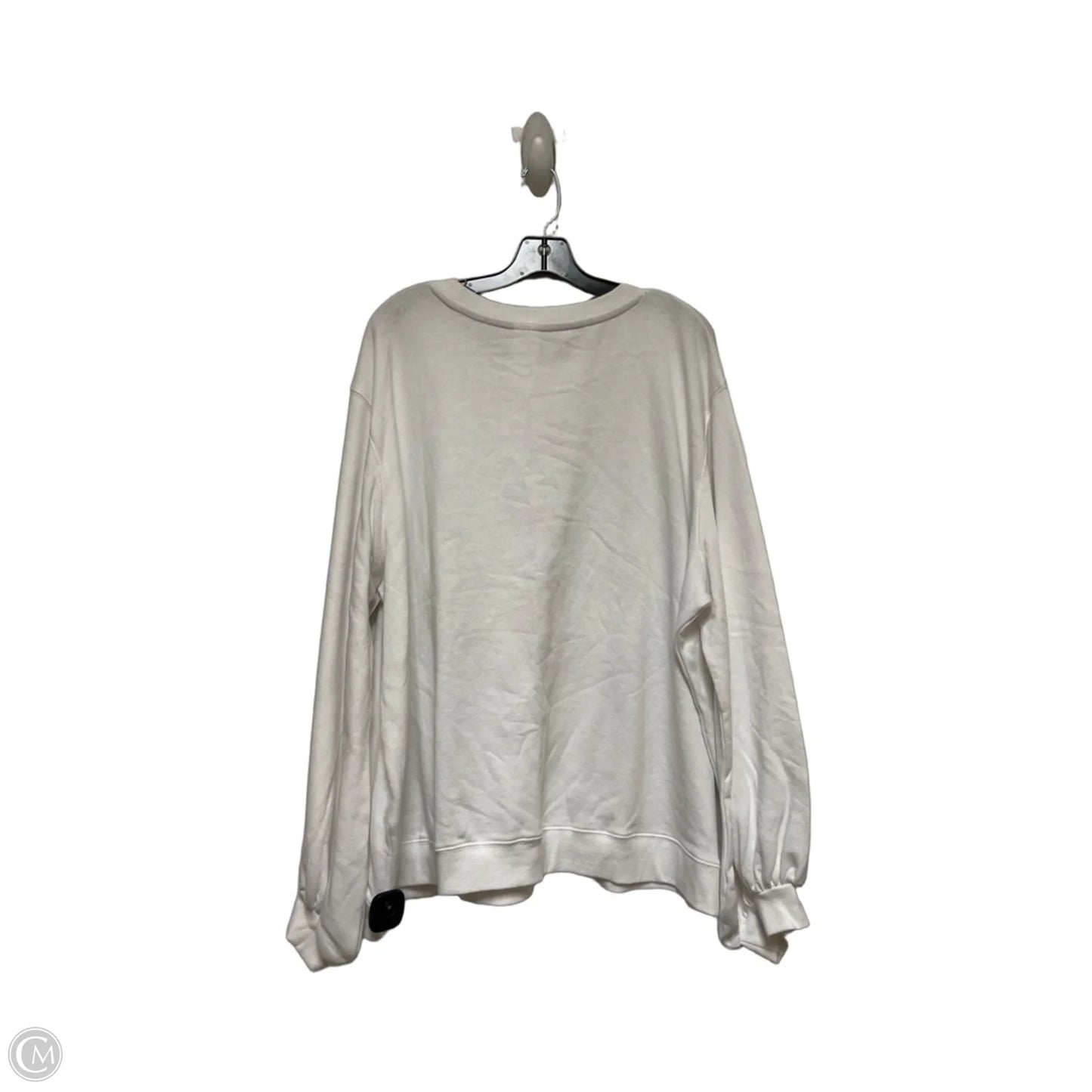 Sweatshirt Hoodie By Disney Store In Pink & White, Size: 3x