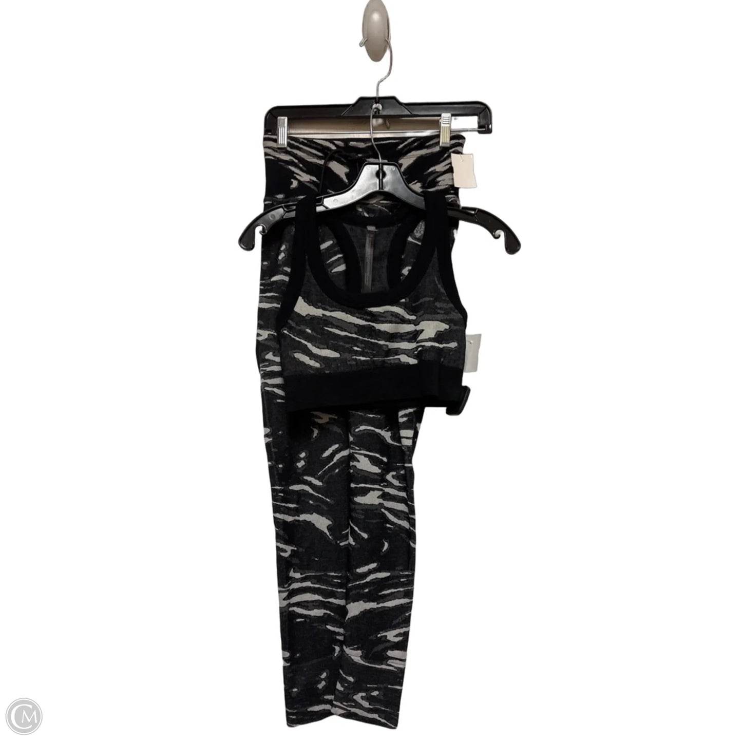 Athletic Pants 2pc By Free People In Black & Grey, Size: Xs