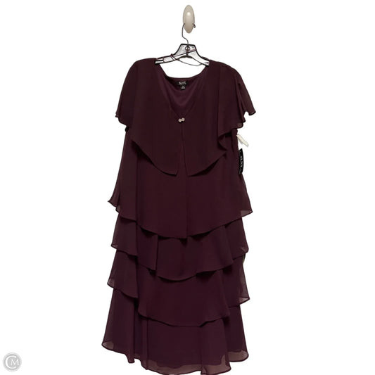 Dress Party Short By Sl Fashions In Purple, Size: 2x