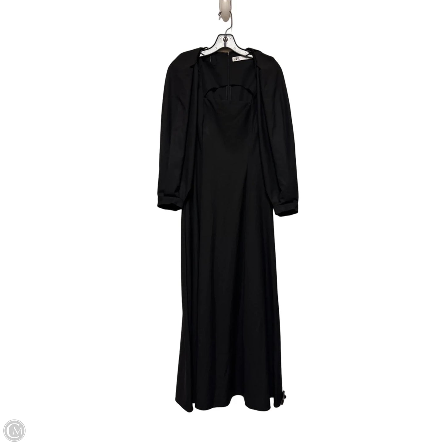 Dress Casual Maxi By Zara In Black, Size: Xs