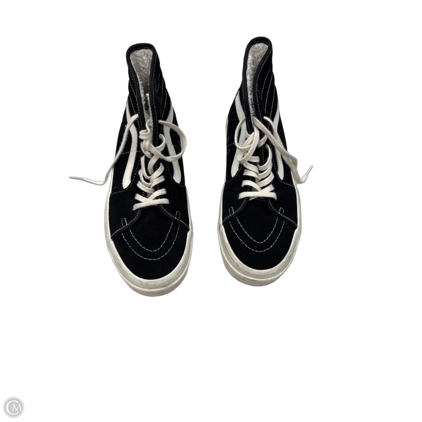 Shoes Sneakers By Vans In Black & White, Size: 9.5