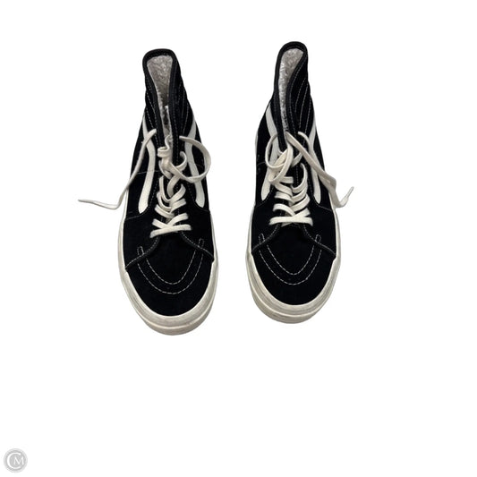Shoes Sneakers By Vans In Black & White, Size: 9.5