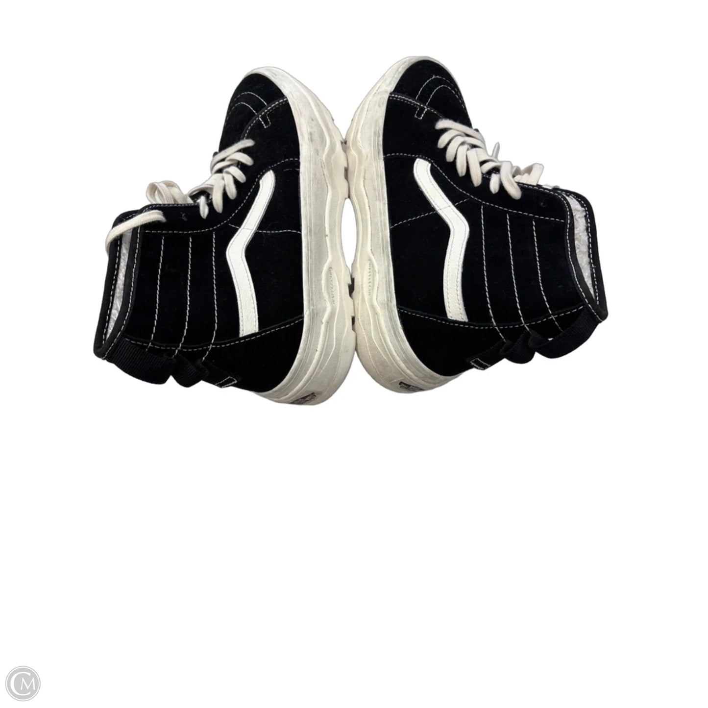 Shoes Sneakers By Vans In Black & White, Size: 9.5