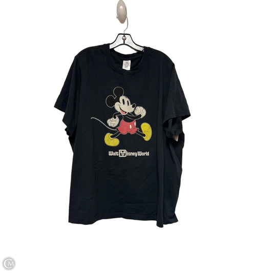 Top Short Sleeve By Disney Store In Black, Size: 3x