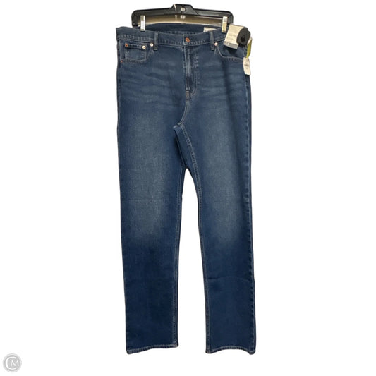 Jeans Straight By Gap In Blue Denim, Size: 16l
