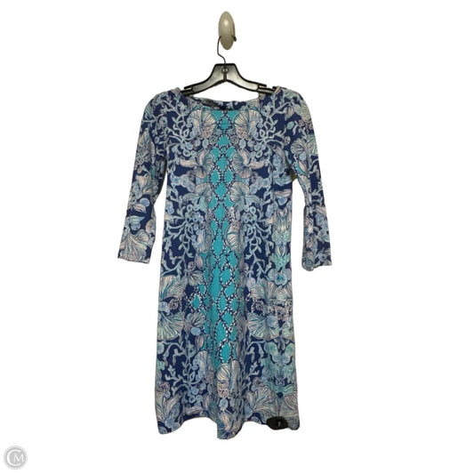 Dress Designer By Lilly Pulitzer In Blue & White, Size: Xs