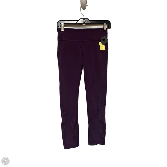 Athletic Leggings By Lululemon In Purple, Size: 4