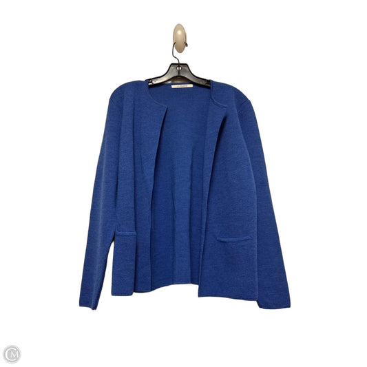 Sweater Cardigan By Clothes Mentor In Blue, Size: L