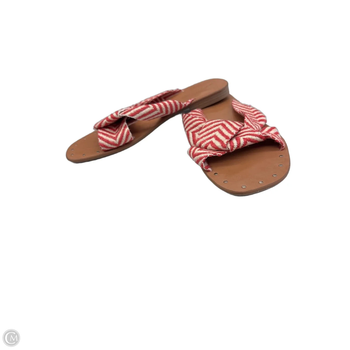 Sandals Flats By Universal Thread In Cream & Red, Size: 10