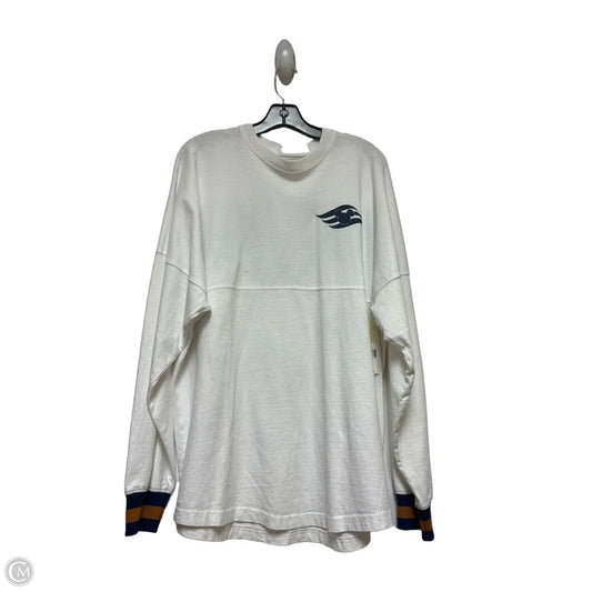 Top Long Sleeve By Disney Store In Blue & White, Size: M
