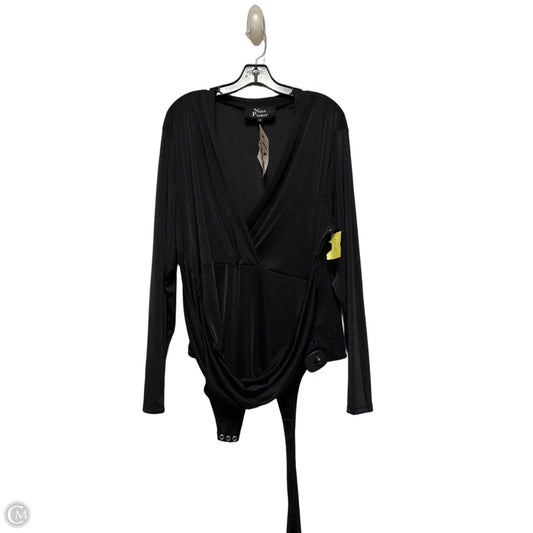 Bodysuit By Clothes Mentor In Black, Size: 3x