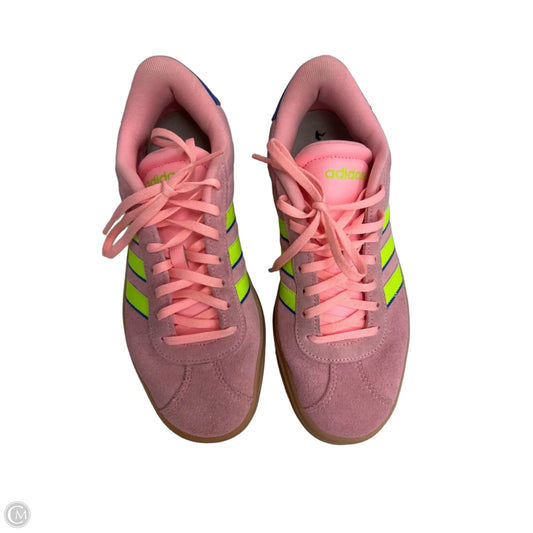 Shoes Sneakers By Adidas In Green & Pink, Size: 8.5