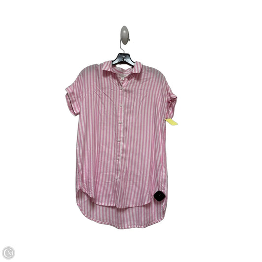 Top Short Sleeve By Beachlunchlounge In Striped Pattern, Size: S