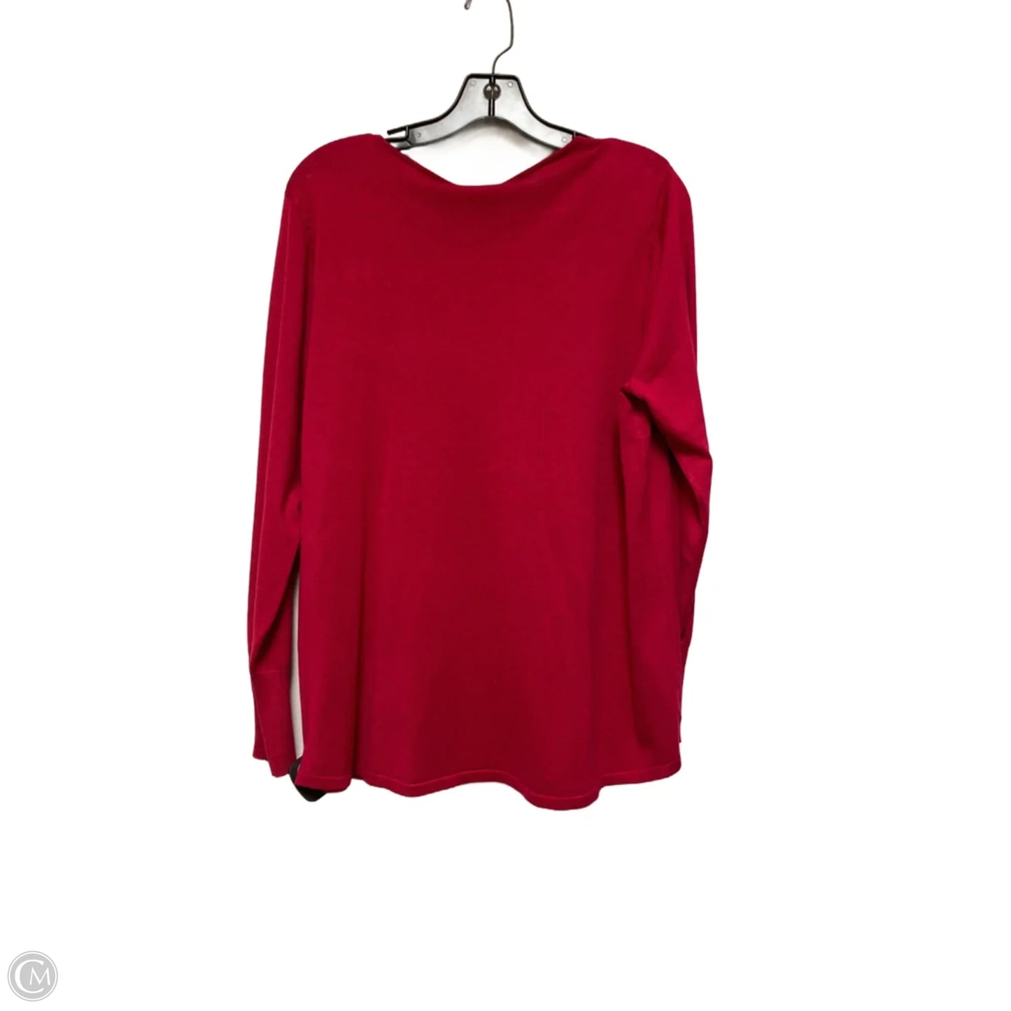 Top Long Sleeve Basic By Chicos In Pink, Size: L
