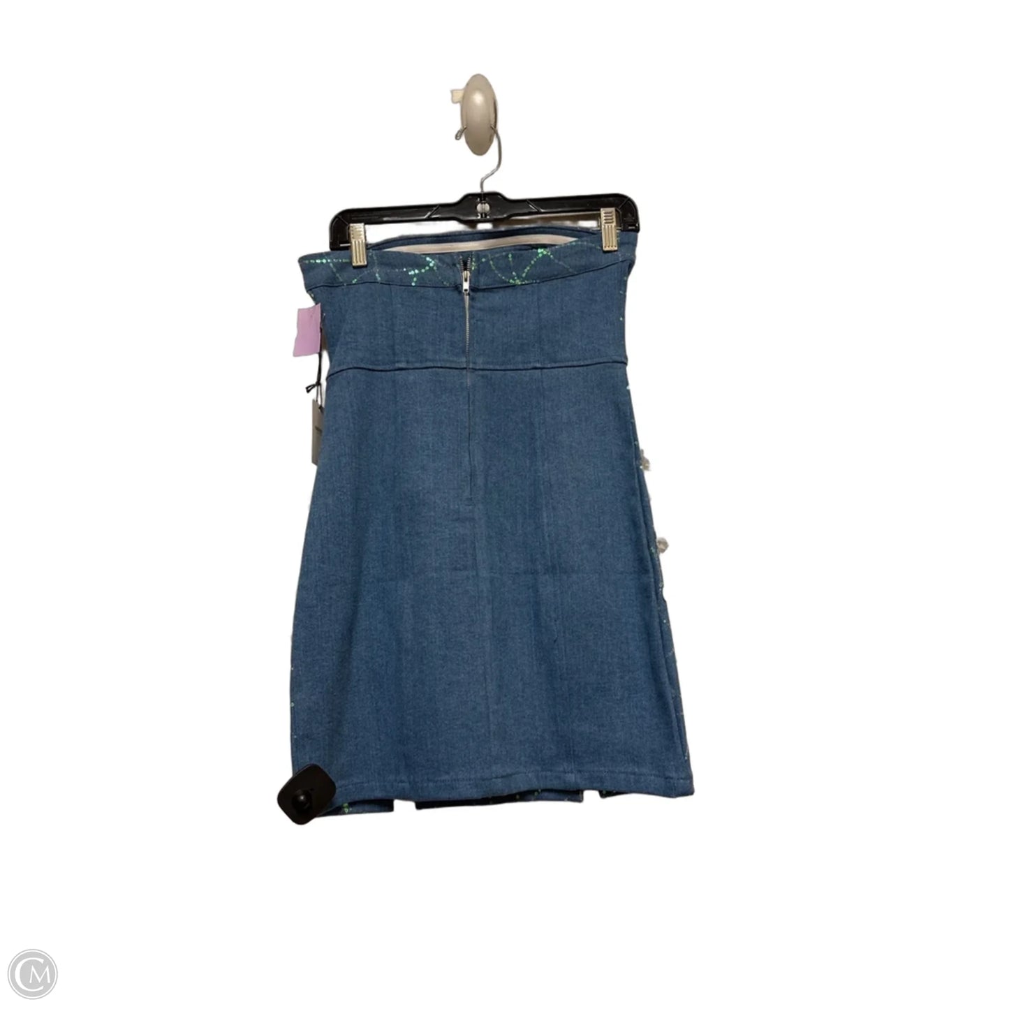 Dress Casual Short By Forever 21 In Blue Denim, Size: Xs