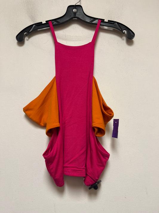 Orange & Pink Top Sleeveless Bar Iii, Size Xl